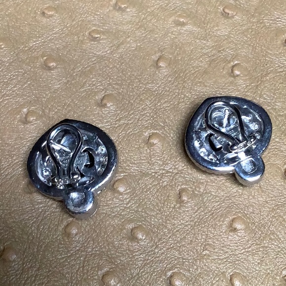 😍Judith Ripka Black Onyx & Pearl Earrings NWOT😍 - Picture 6 of 8